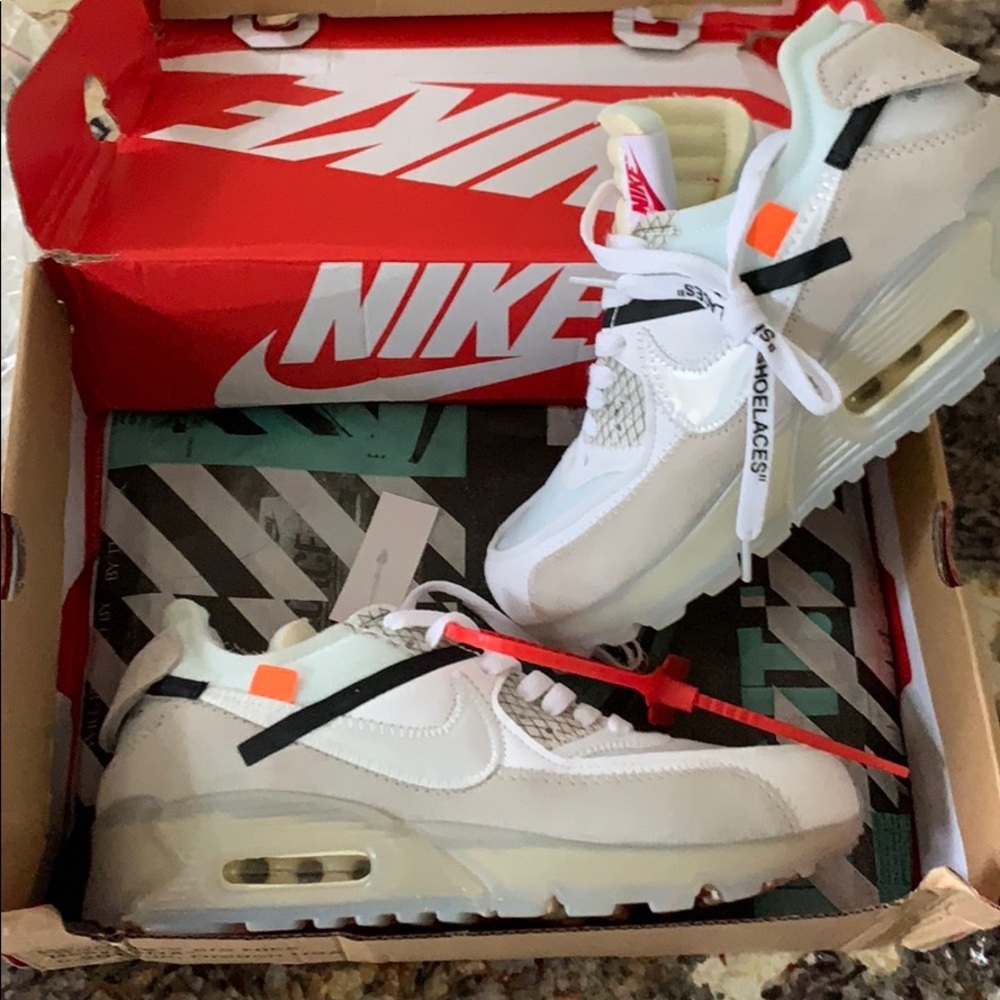 Brand new Nike air max 90 “off white”